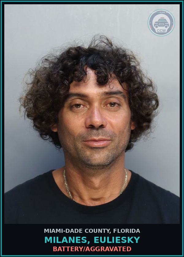 Booking mugshot of MILANES, EULIESKY in Miami-Dade County