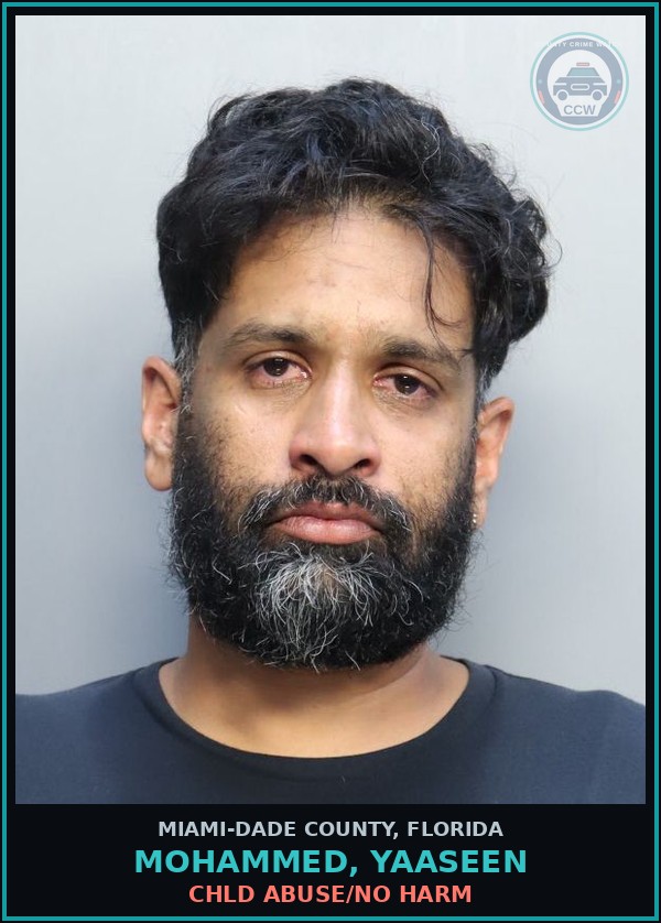Booking mugshot of MOHAMMED, YAASEEN in Miami-Dade County