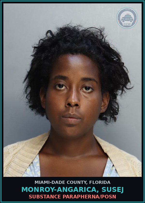 Booking mugshot of MONROY-ANGARICA, SUSEJ in Miami-Dade County