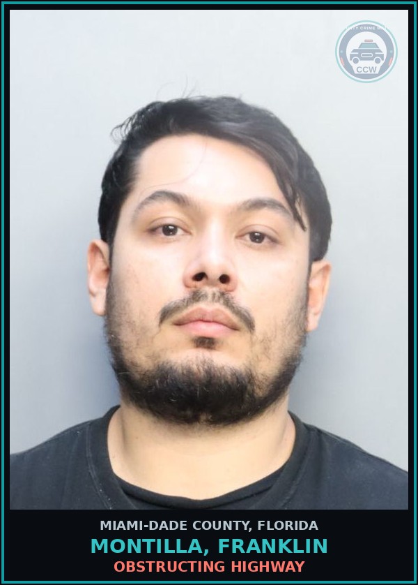 Booking mugshot of MONTILLA, FRANKLIN in Miami-Dade County