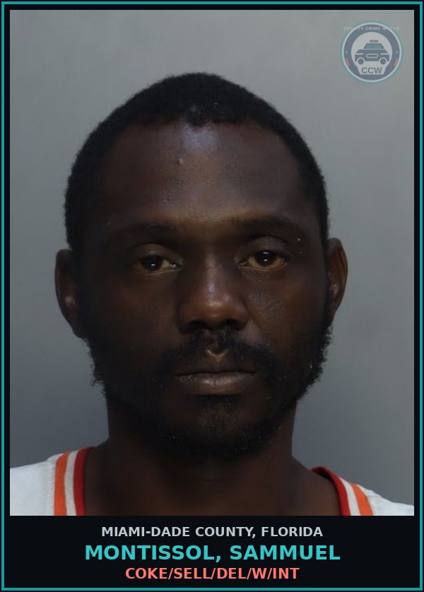 Booking mugshot of MONTISSOL, SAMMUEL in Miami-Dade County