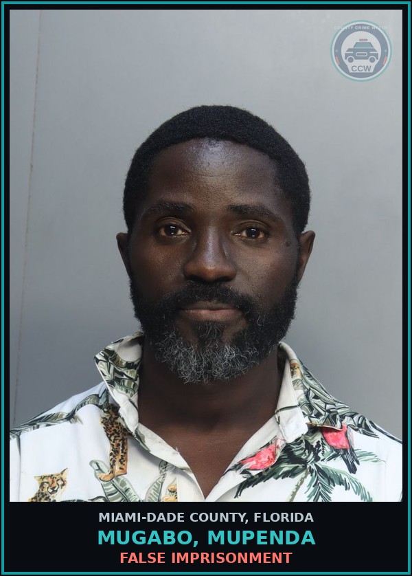 Booking mugshot of MUGABO, MUPENDA in Miami-Dade County