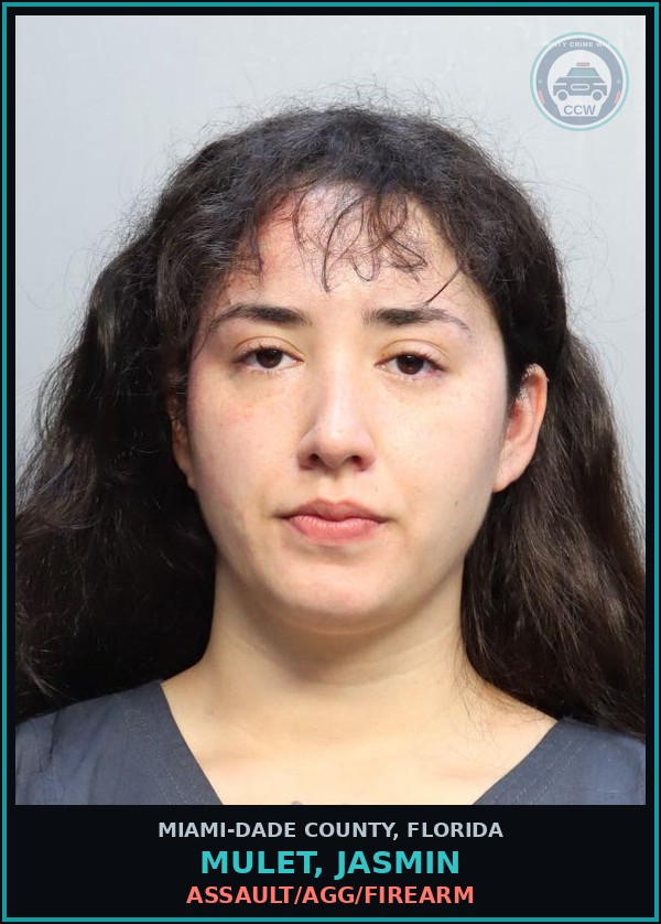 Booking mugshot of MULET, JASMIN in Miami-Dade County