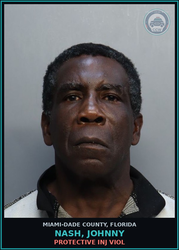 Booking mugshot of NASH, JOHNNY in Miami-Dade County
