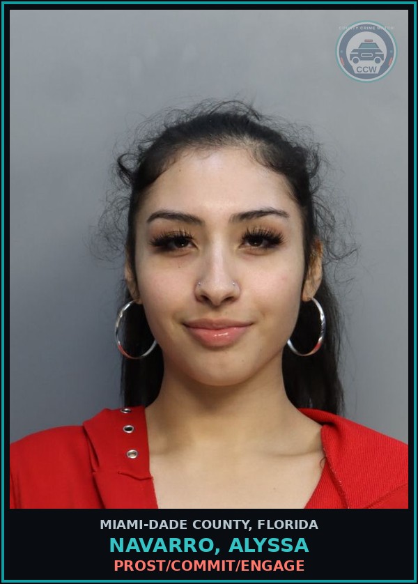 Booking mugshot of NAVARRO, ALYSSA in Miami-Dade County