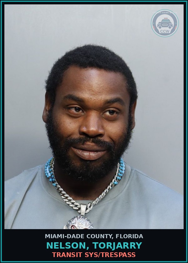 Booking mugshot of NELSON, TORJARRY in Miami-Dade County