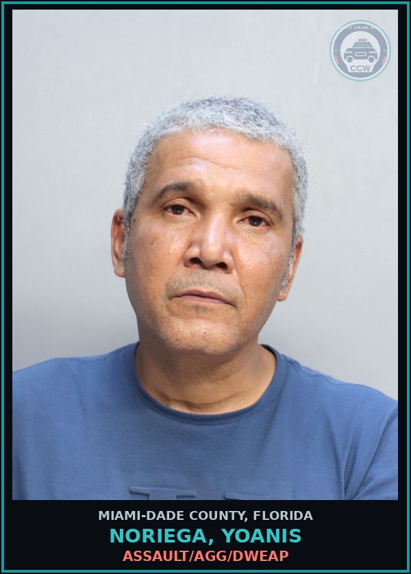 Booking mugshot of NORIEGA, YOANIS in Miami-Dade County