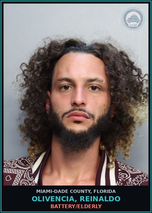 Booking mugshot of OLIVENCIA, REINALDO in Miami-Dade County