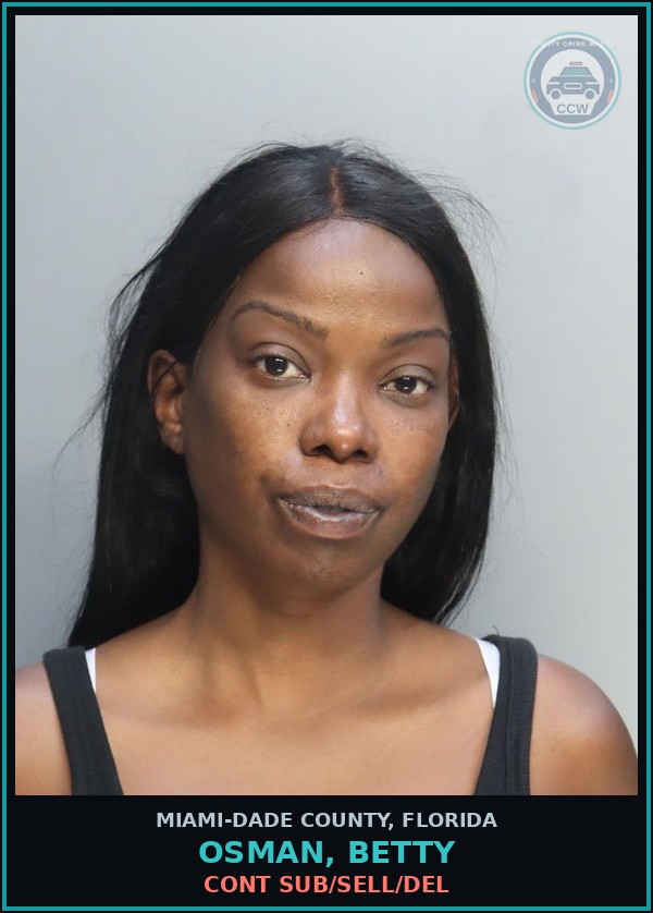 Booking mugshot of OSMAN, BETTY in Miami-Dade County
