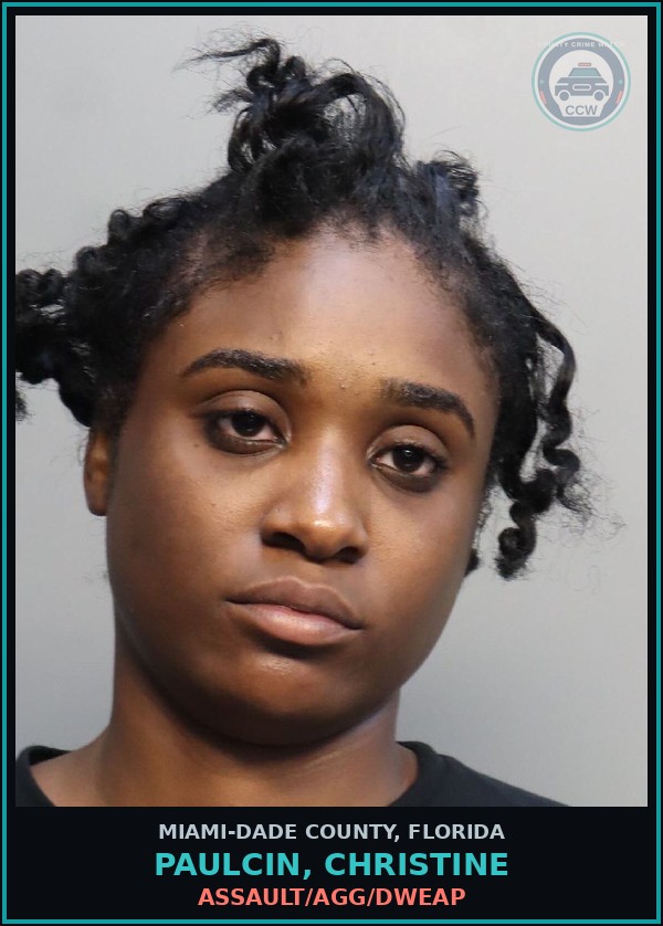 Booking mugshot of PAULCIN, CHRISTINE in Miami-Dade County