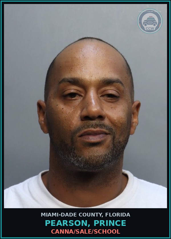 Booking mugshot of PEARSON, PRINCE in Miami-Dade County