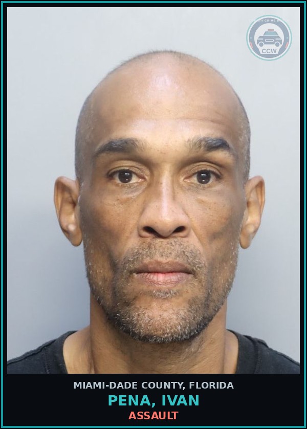 Booking mugshot of PENA, IVAN in Miami-Dade County