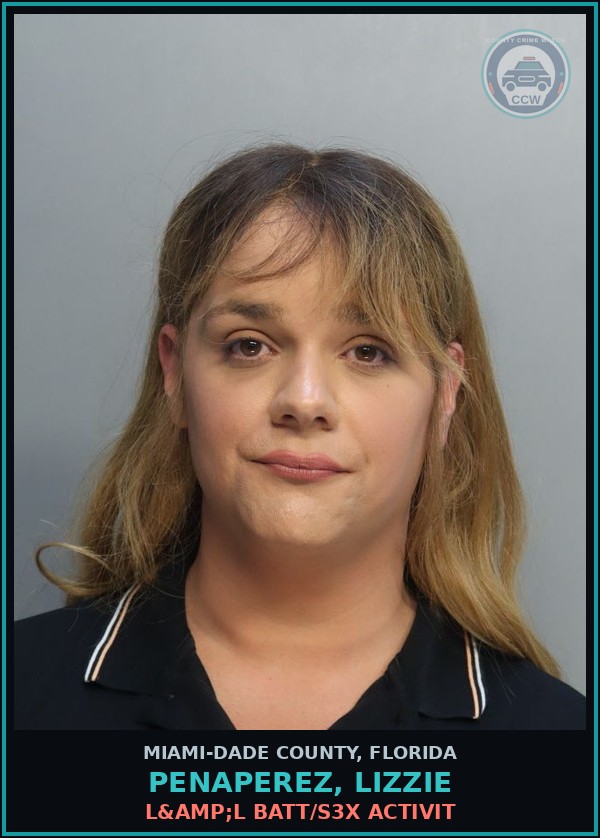 Booking mugshot of PENAPEREZ, LIZZIE in Miami-Dade County