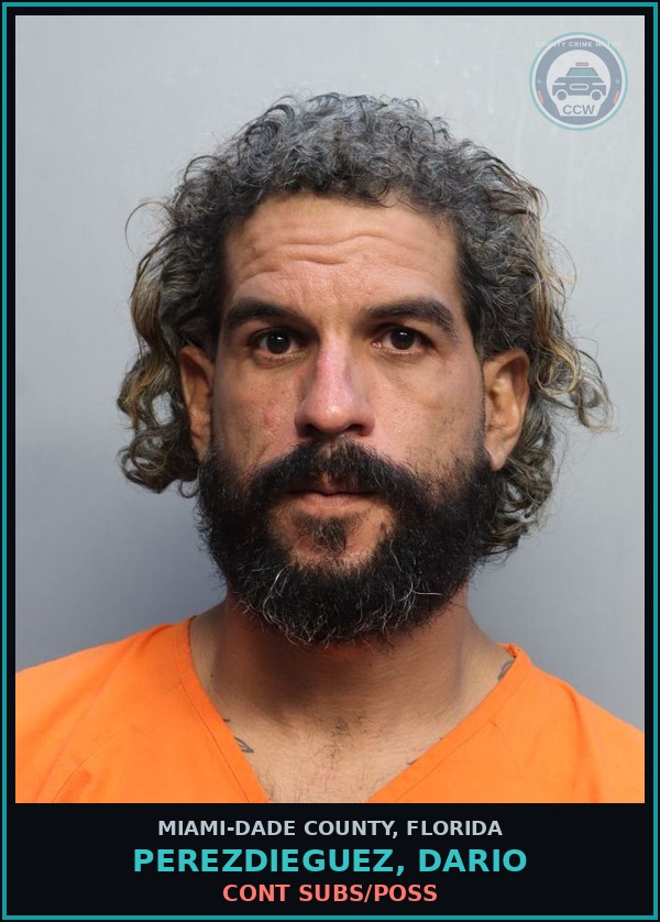 Booking mugshot of PEREZDIEGUEZ, DARIO in Miami-Dade County