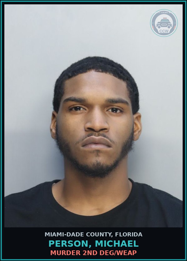 Booking mugshot of PERSON, MICHAEL in Miami-Dade County