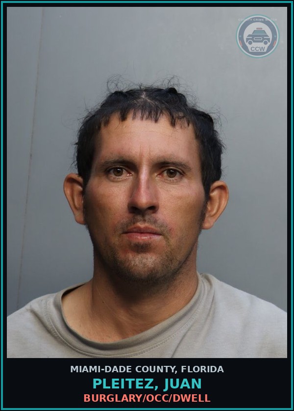 Booking mugshot of PLEITEZ, JUAN in Miami-Dade County