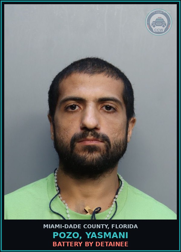 Booking mugshot of POZO, YASMANI in Miami-Dade County