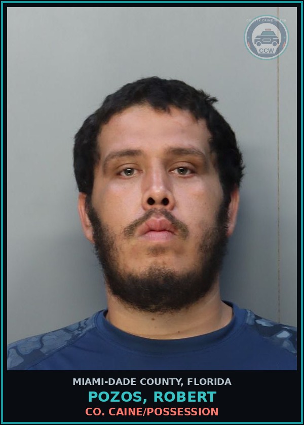 Booking mugshot of POZOS, ROBERT in Miami-Dade County