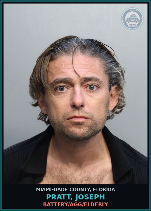 Booking mugshot of PRATT, JOSEPH in Miami-Dade County