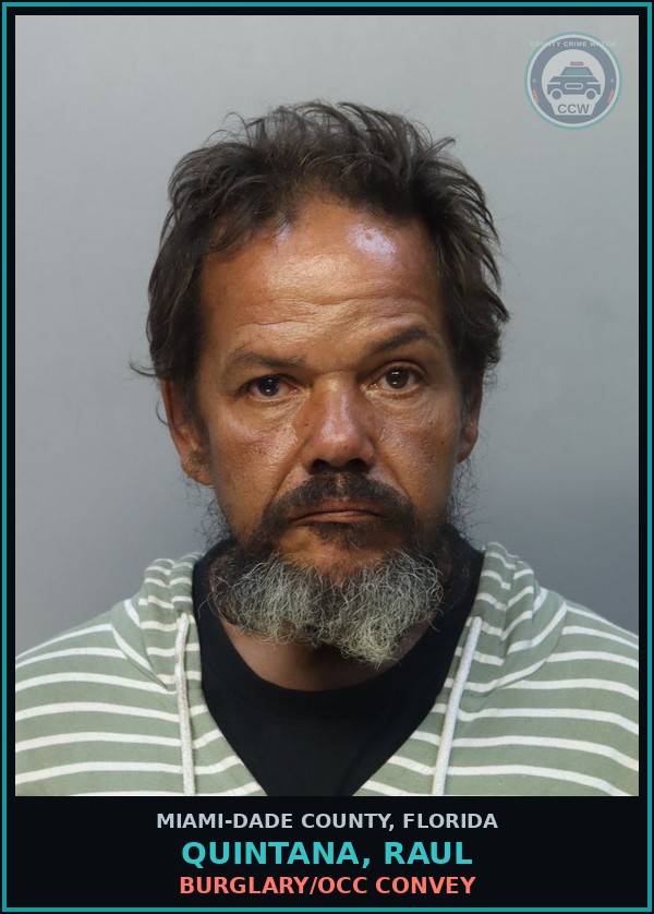 Booking mugshot of QUINTANA, RAUL in Miami-Dade County