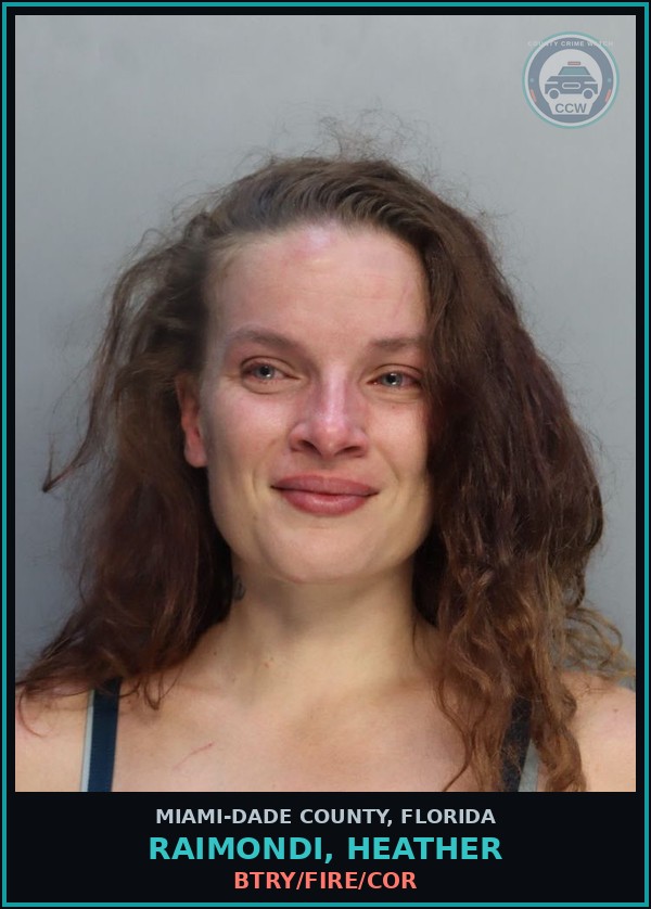 Booking mugshot of RAIMONDI, HEATHER in Miami-Dade County