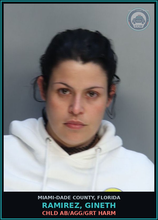 Booking mugshot of RAMIREZ, GINETH in Miami-Dade County