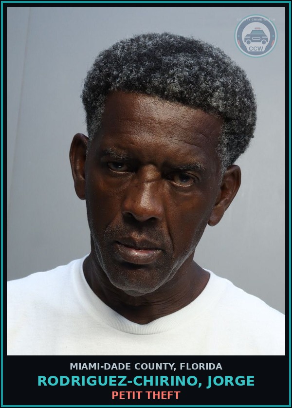 Booking mugshot of RODRIGUEZ-CHIRINO, JORGE in Miami-Dade County