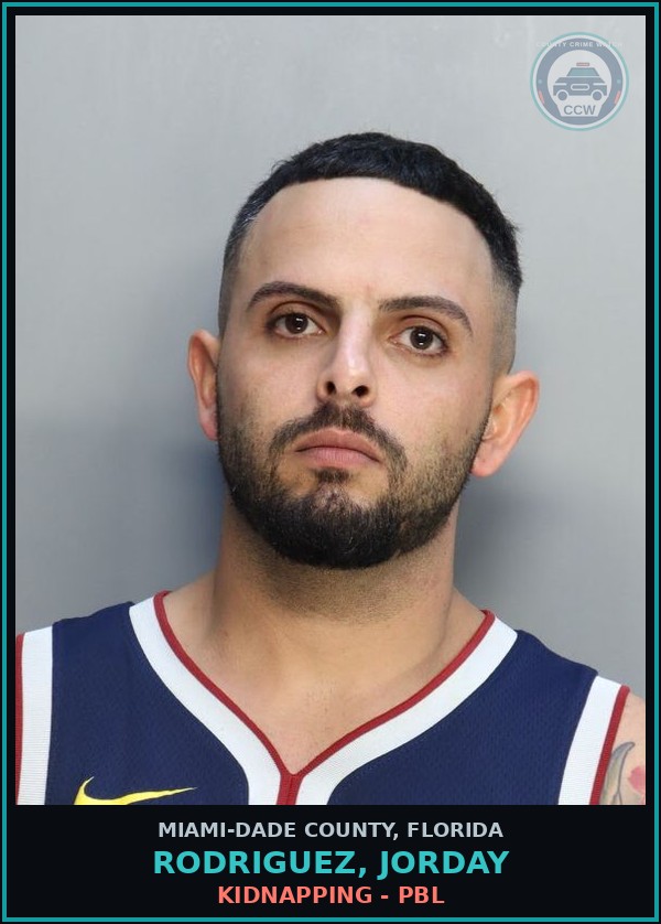 Booking mugshot of RODRIGUEZ, JORDAY in Miami-Dade County