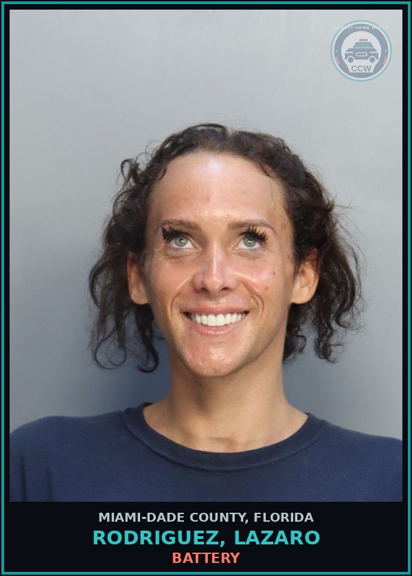 Booking mugshot of RODRIGUEZ, LAZARO in Miami-Dade County