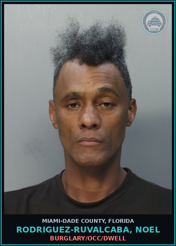 Booking mugshot of RODRIGUEZ-RUVALCABA, NOEL in Miami-Dade County