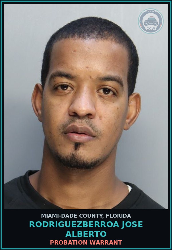 Booking mugshot of RODRIGUEZBERROA JOSE  ALBERTO in Miami-Dade County