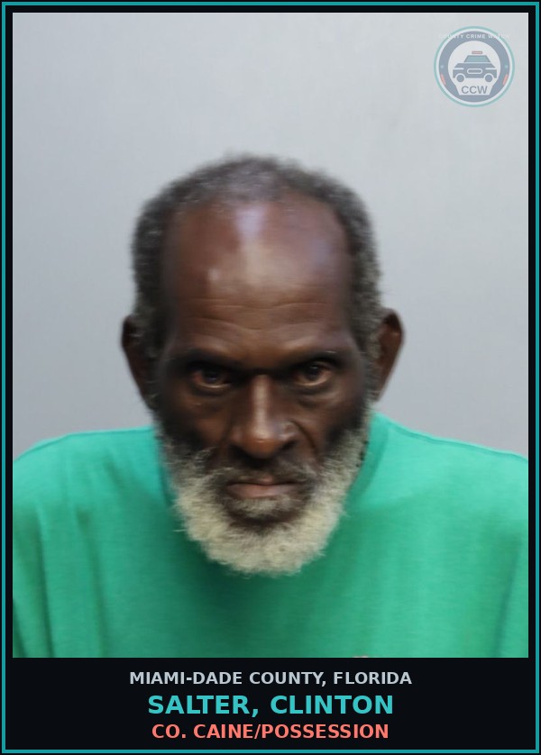 Booking mugshot of SALTER, CLINTON in Miami-Dade County