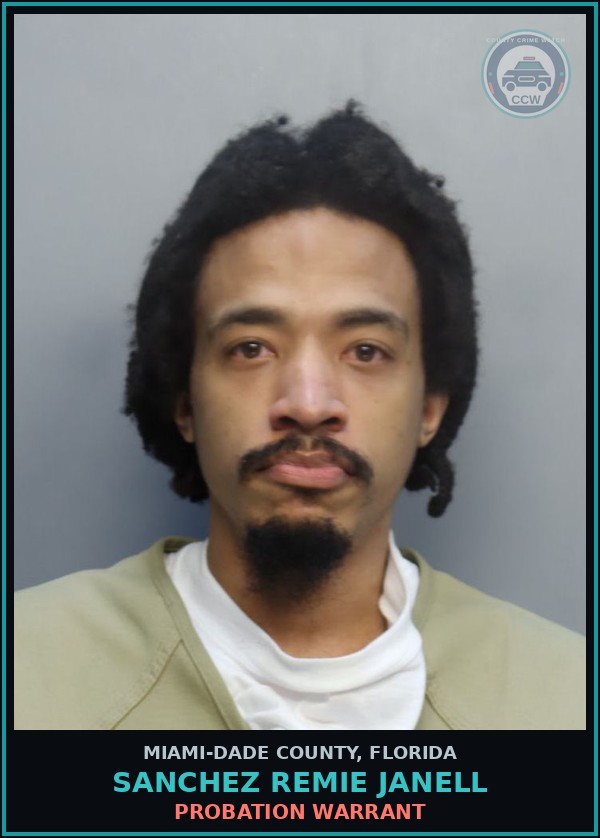 Booking mugshot of SANCHEZ REMIE  JANELL in Miami-Dade County