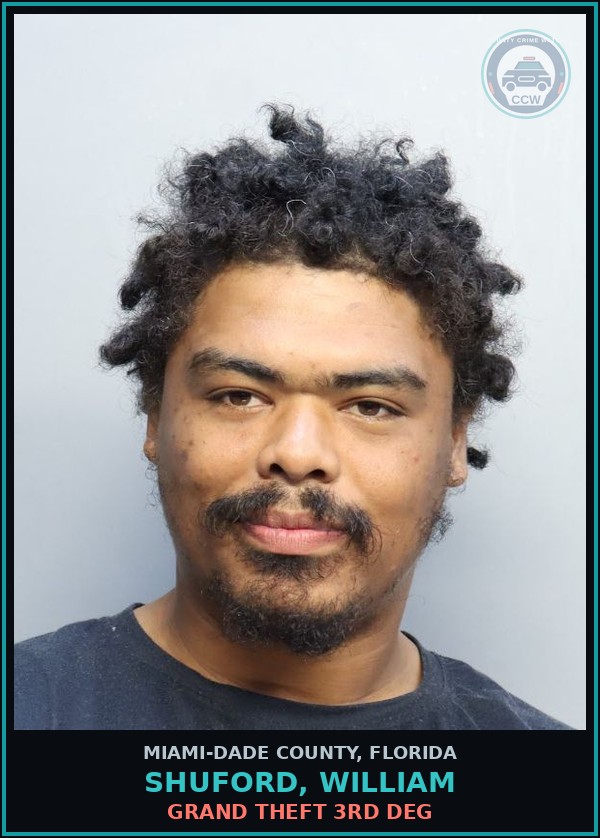 Booking mugshot of SHUFORD, WILLIAM in Miami-Dade County