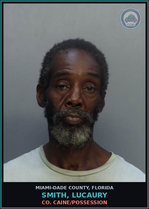 Booking mugshot of SMITH, LUCAURY in Miami-Dade County