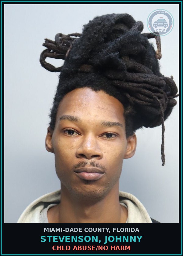 Booking mugshot of STEVENSON, JOHNNY in Miami-Dade County