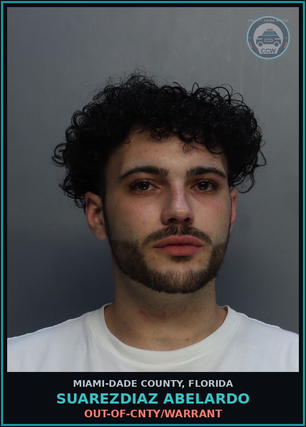 Booking mugshot of SUAREZDIAZ ABELARDO in Miami-Dade County