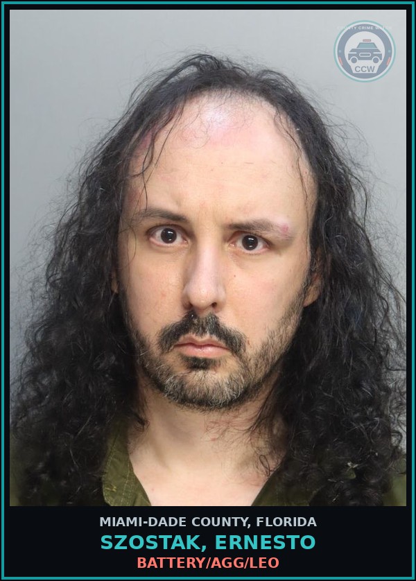 Booking mugshot of SZOSTAK, ERNESTO in Miami-Dade County