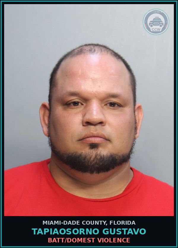 Booking mugshot of TAPIAOSORNO GUSTAVO in Miami-Dade County