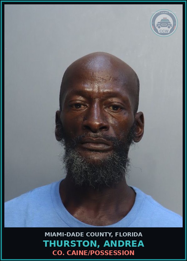 Booking mugshot of THURSTON, ANDREA in Miami-Dade County