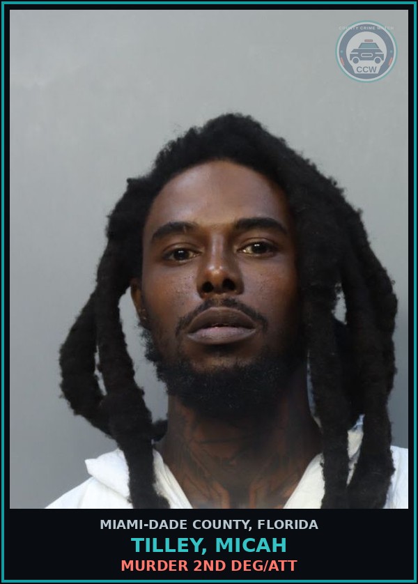 Booking mugshot of TILLEY, MICAH in Miami-Dade County