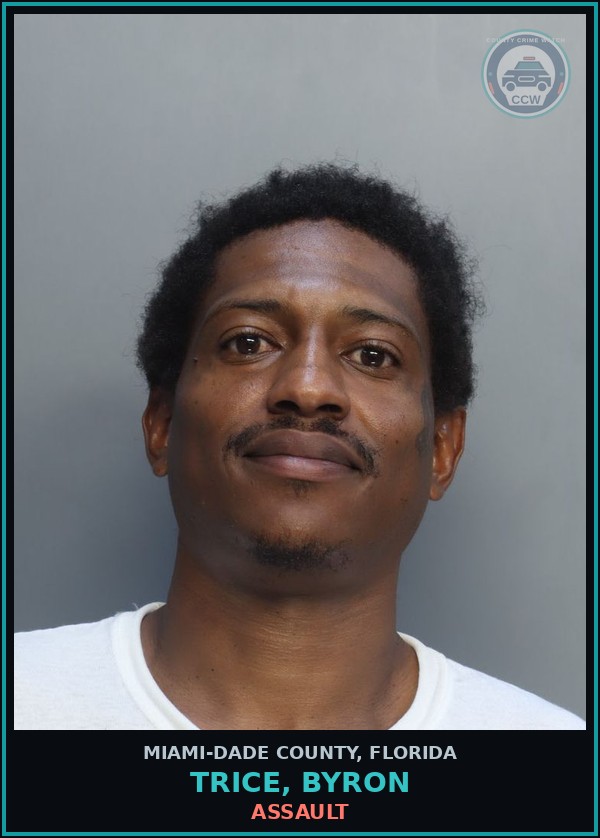 Booking mugshot of TRICE, BYRON in Miami-Dade County