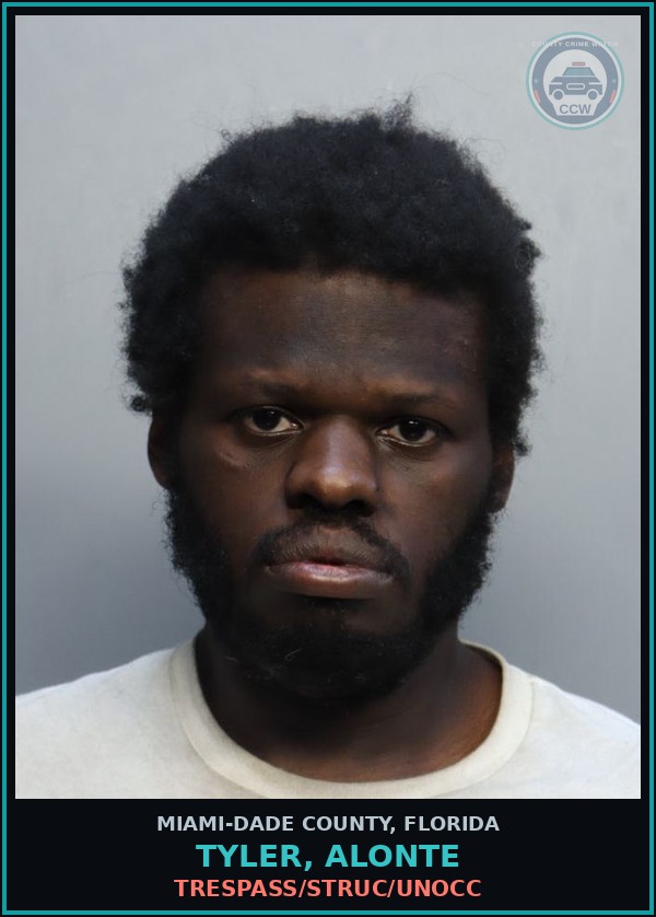 Booking mugshot of TYLER, ALONTE in Miami-Dade County