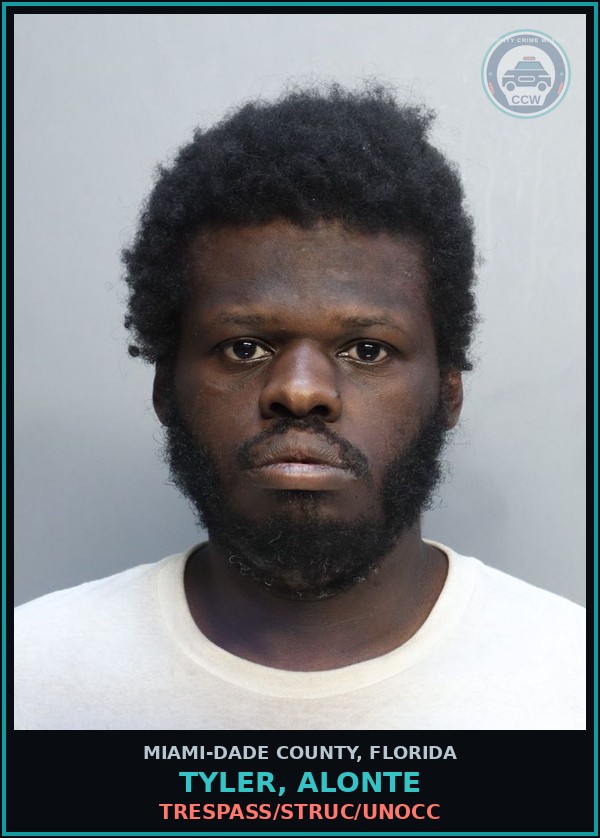 Booking mugshot of TYLER, ALONTE in Miami-Dade County