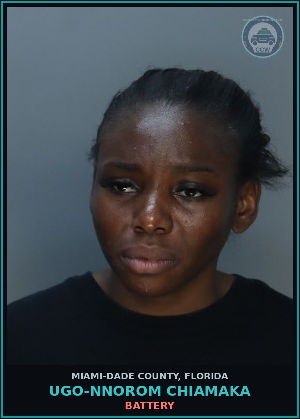 Booking mugshot of UGO-NNOROM CHIAMAKA in Miami-Dade County