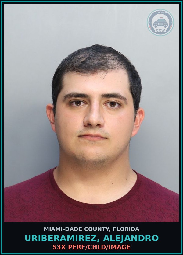 Booking mugshot of URIBERAMIREZ, ALEJANDRO in Miami-Dade County