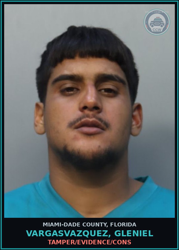 Booking mugshot of VARGASVAZQUEZ, GLENIEL in Miami-Dade County