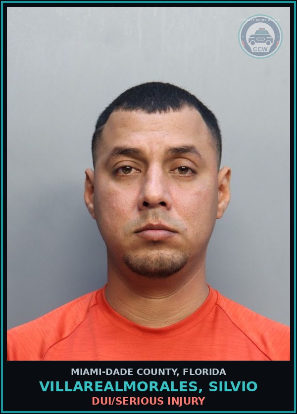 Booking mugshot of VILLAREALMORALES, SILVIO in Miami-Dade County