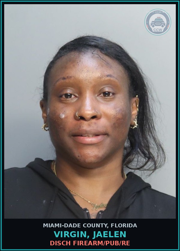 Booking mugshot of VIRGIN, JAELEN in Miami-Dade County