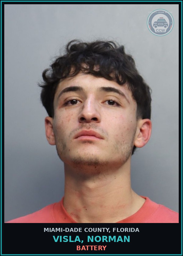 Booking mugshot of VISLA, NORMAN in Miami-Dade County